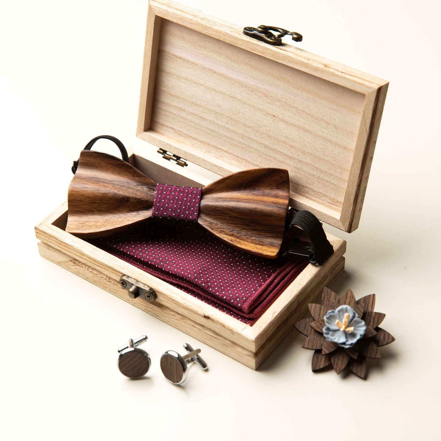 Noeud Papillon Bois "Bourgogne"